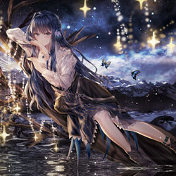 This is a pixiv picture whose title is 星极.