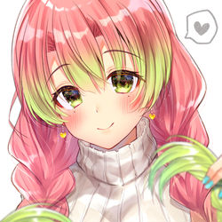 This is a pixiv picture whose title is 縦セタ甘露寺ちゃん＋α.