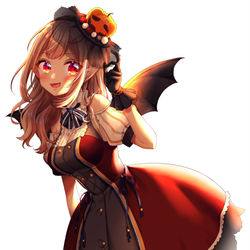 This is a pixiv picture whose title is はっぴーはろうぃん🎃🦇.