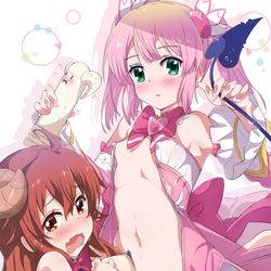 This is a pixiv picture whose title is シャミ桃.