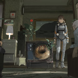 This is a pixiv picture whose title is 逆時針塌縮.