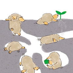 This is a pixiv picture whose title is あなをほりほり.