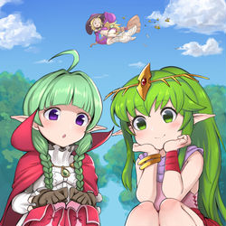 This is a pixiv picture whose title is チキとンンと飛空城の休日.