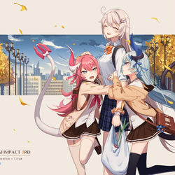 This is a pixiv picture whose title is とある秋の日の放課後.