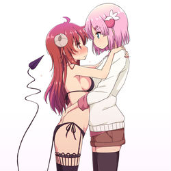This is a pixiv picture whose title is シャミ桃.