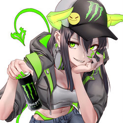 This is a pixiv picture whose title is モンスターエナジーさん.