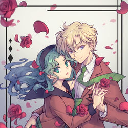 This is a pixiv picture whose title is はるか＆みちる.