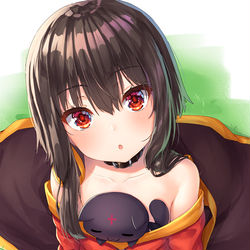 This is a pixiv picture whose title is おすわりめぐみんさん.
