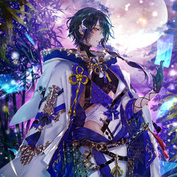 This is a pixiv picture whose title is 【戦国大戦TCG双】竹中半兵衛.