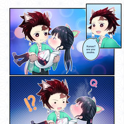 This is a pixiv picture whose title is 栗花落カナヲ サプライズ Part3.