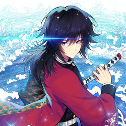 This is a pixiv picture whose title is 水柱.