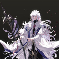 This is a pixiv picture whose title is 花の魔術師.