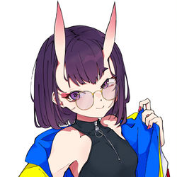 This is a pixiv picture whose title is 酒呑童子.