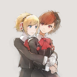 This is a pixiv picture whose title is アイギスちゃんとハム子.