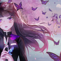 This is a pixiv picture whose title is 離別.