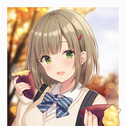 This is a pixiv picture whose title is はい、はんぶんこっ♪.