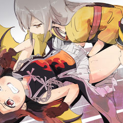 This is a pixiv picture whose title is 敗北.