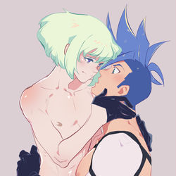 This is a pixiv picture whose title is Galo/Lio.