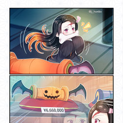 This is a pixiv picture whose title is 禰豆子.