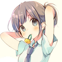 This is a pixiv picture whose title is 夏のポニテさん.