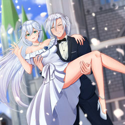 This is a pixiv picture whose title is Cecilia Wedding.