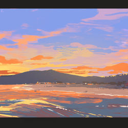 This is a pixiv picture whose title is 【PFLS】Tales at the beach.