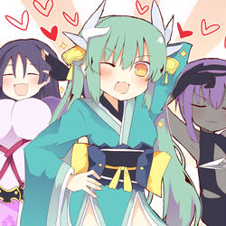 This is a pixiv picture whose title is 溶岩水泳部でセクギルポーズ❤.