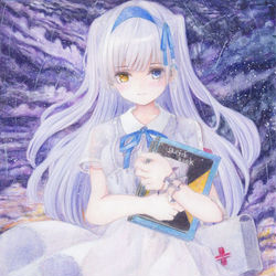 This is a pixiv picture whose title is 夜空.