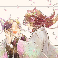 This is a pixiv picture whose title is 胡蝶姉妹.