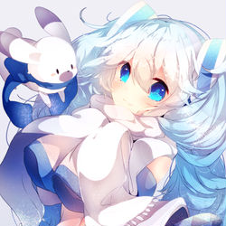 This is a pixiv picture whose title is 雪ミク2011.