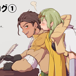 This is a pixiv picture whose title is ファイアーエムブレム風花雪月ログ①.