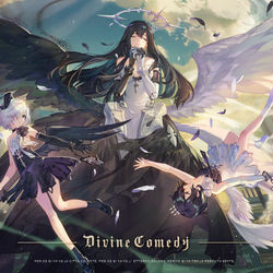 This is a pixiv picture whose title is 神曲.