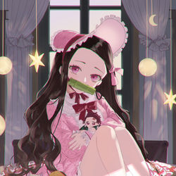 This is a pixiv picture whose title is メルヘン竈門禰豆子.