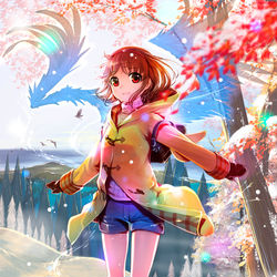This is a pixiv picture whose title is 約束の天使.