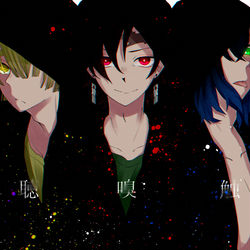 This is a pixiv picture whose title is 五感組.