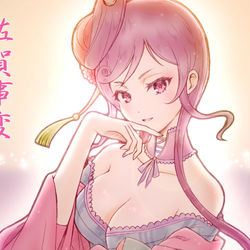 This is a pixiv picture whose title is 佐賀事変姐さん.