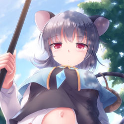 This is a pixiv picture whose title is 鼠の鼠径部.