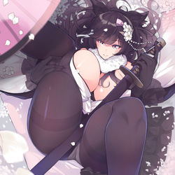 This is a pixiv picture whose title is 愛宕(アズレン).