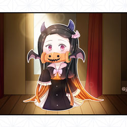 This is a pixiv picture whose title is 禰豆子.