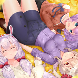 This is a pixiv picture whose title is 仲良しさん.