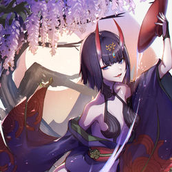 This is a pixiv picture whose title is 酒吞.