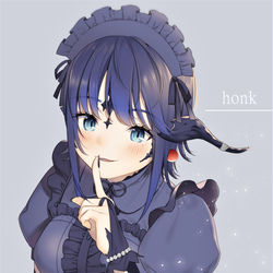 This is a pixiv picture whose title is BlueMaid.