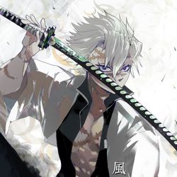 This is a pixiv picture whose title is 不死川実弥.