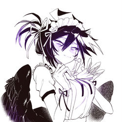 This is a pixiv picture whose title is メイドカラスちゃん.