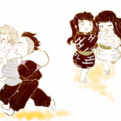 This is a pixiv picture whose title is 「兄弟だから、」(本誌179話ネタ).