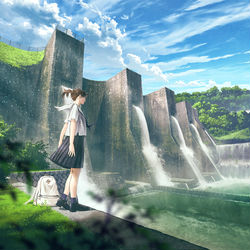 This is a pixiv picture whose title is 放流.
