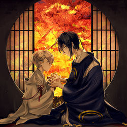 This is a pixiv picture whose title is あやとり.