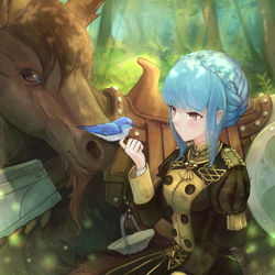 This is a pixiv picture whose title is 動物愛.