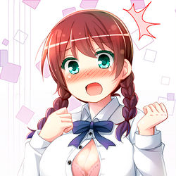 This is a pixiv picture whose title is エマちゃんの弾けるボタン.