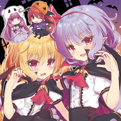 This is a pixiv picture whose title is Scarlet  Halloween Night!!.